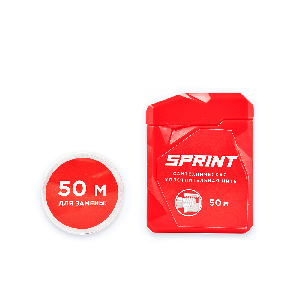 Нить для герметизации резьбы Sprint полимерная 2х50 м