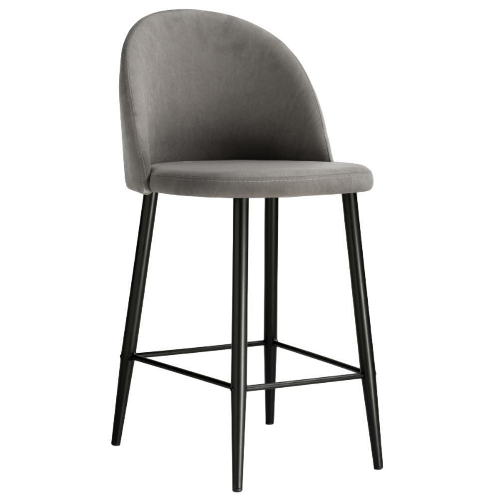 Стул барный Амизуре темно-серый (448663) итальянский роскошный барный стул современный простой барный стул домашняя спинка кожаный обеденный стул высокий стул в индустриальном