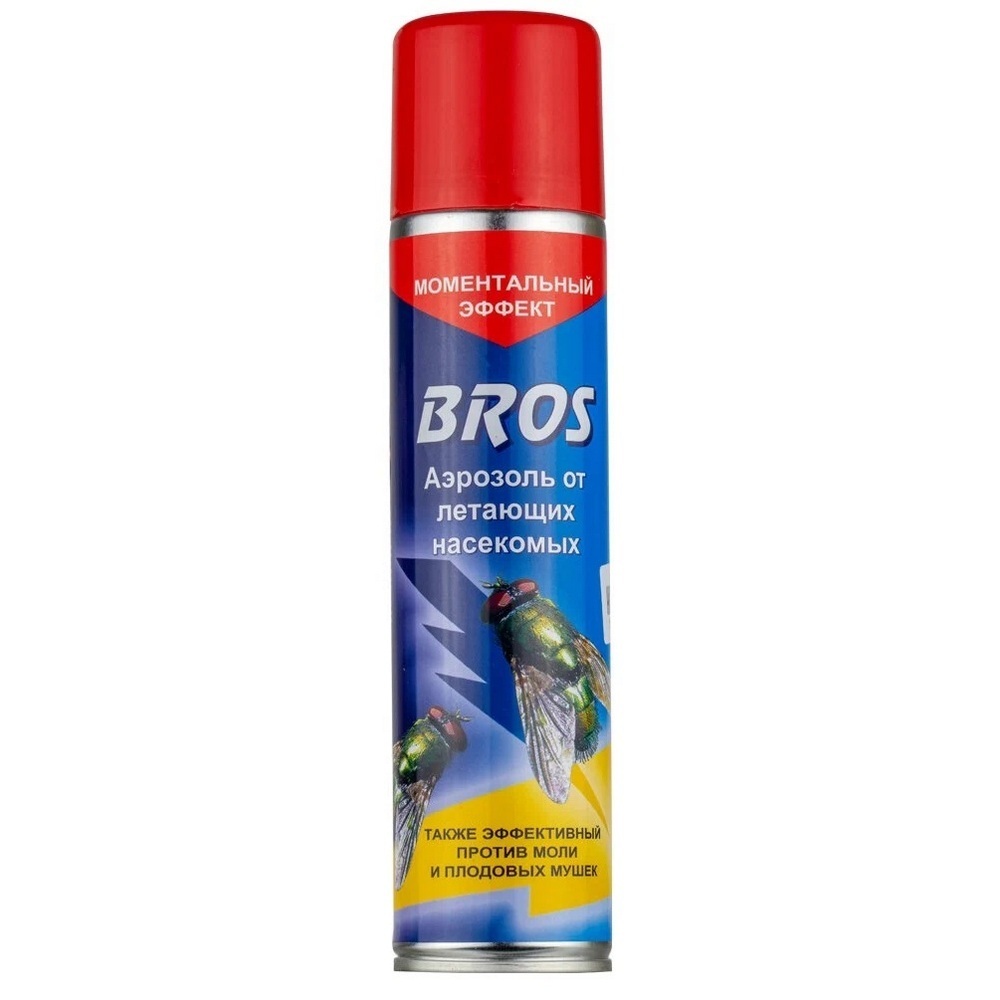 Средство для защиты от летающих насекомых аэрозоль Bros 250 мл аэрозоль bros от летающих насекомых 250мл