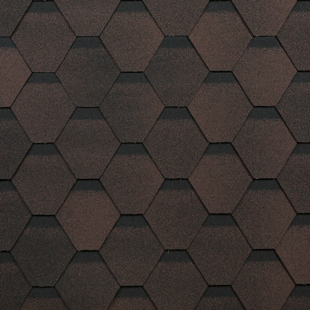 фото Черепица гибкая shinglas оптима соната коричневый 3 кв.м