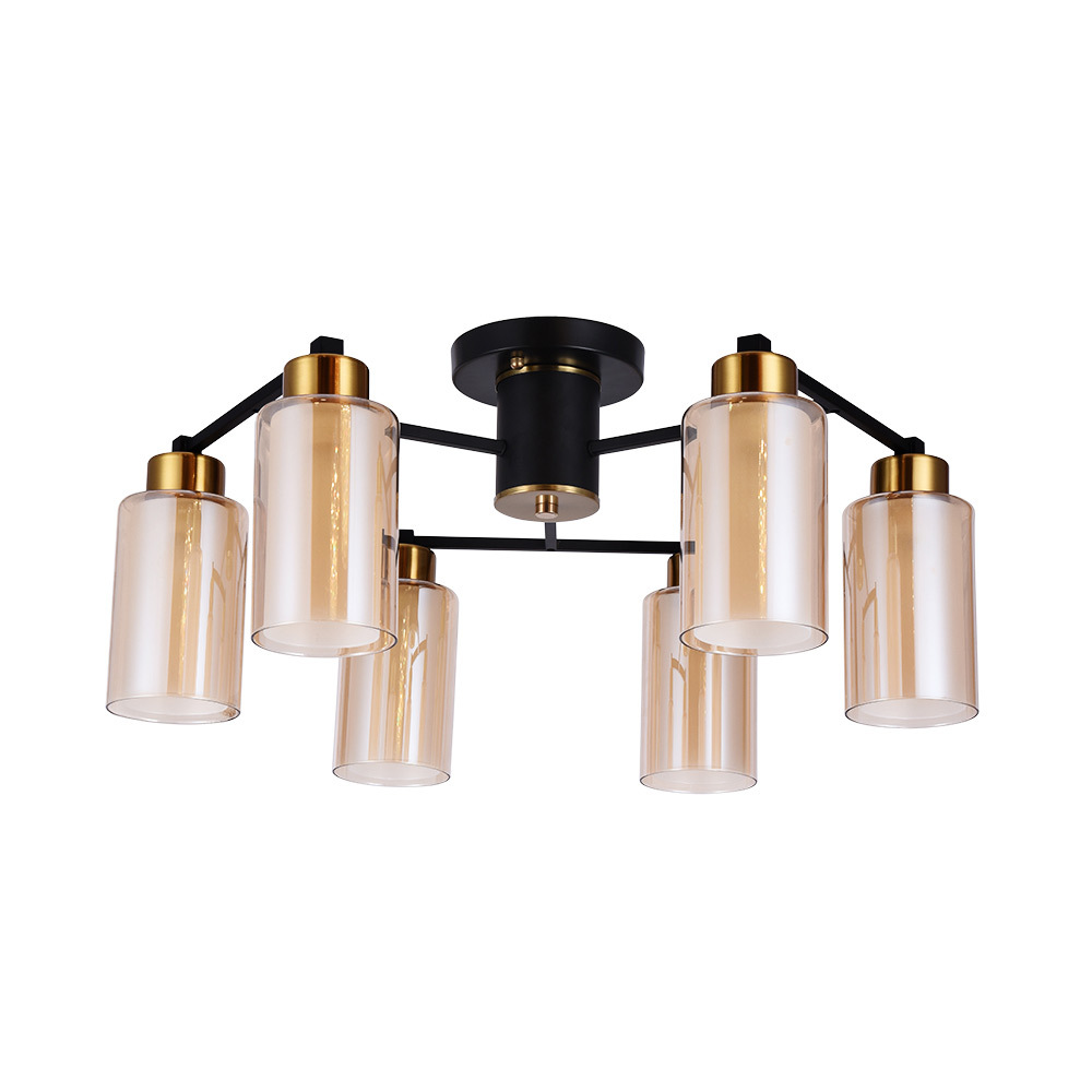 фото Люстра потолочная arte lamp leo е14 240 вт 8 кв.м (a7027pl-6bk)