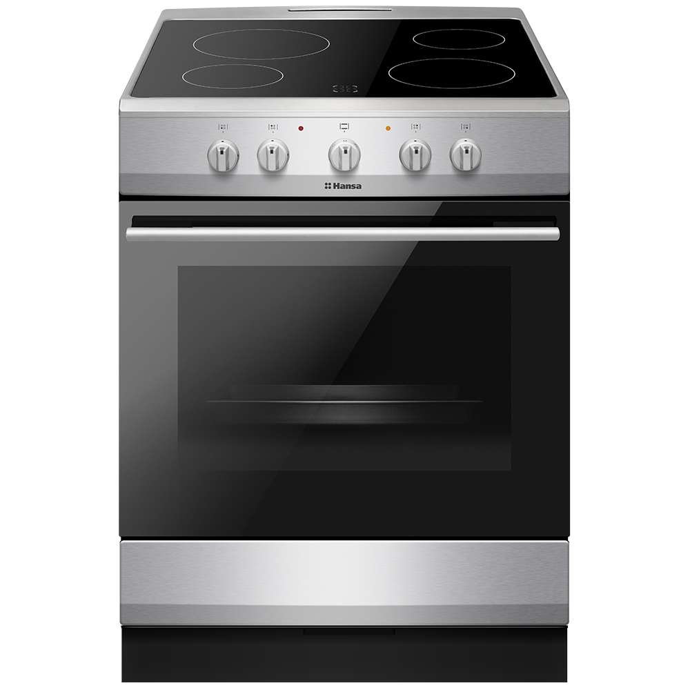 Плита электрическая Hansa FCCS63000H 4 конфорки серебристая — купить в ...