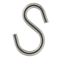 Крюк s-образный ассиметричный d5 мм нержавеющая сталь (2 шт.)