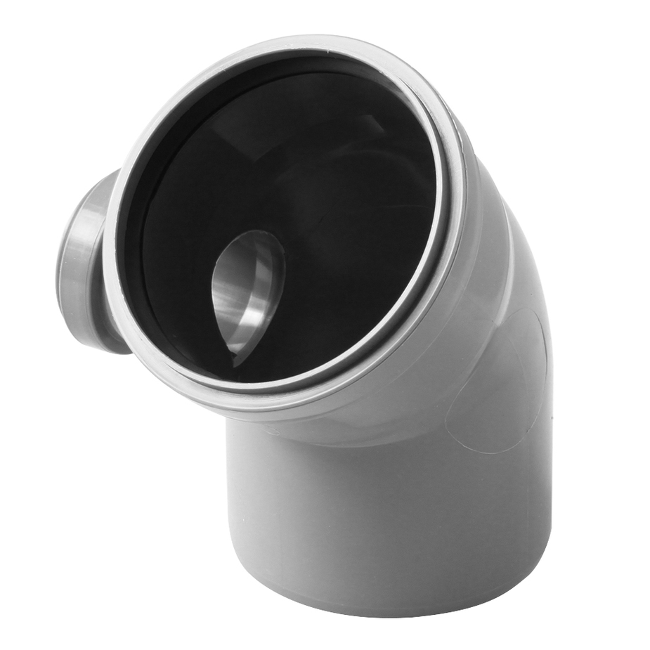 Отвод Pro Aqua Comfort d110х50 мм 45° левый — купить в Петровиче в ...