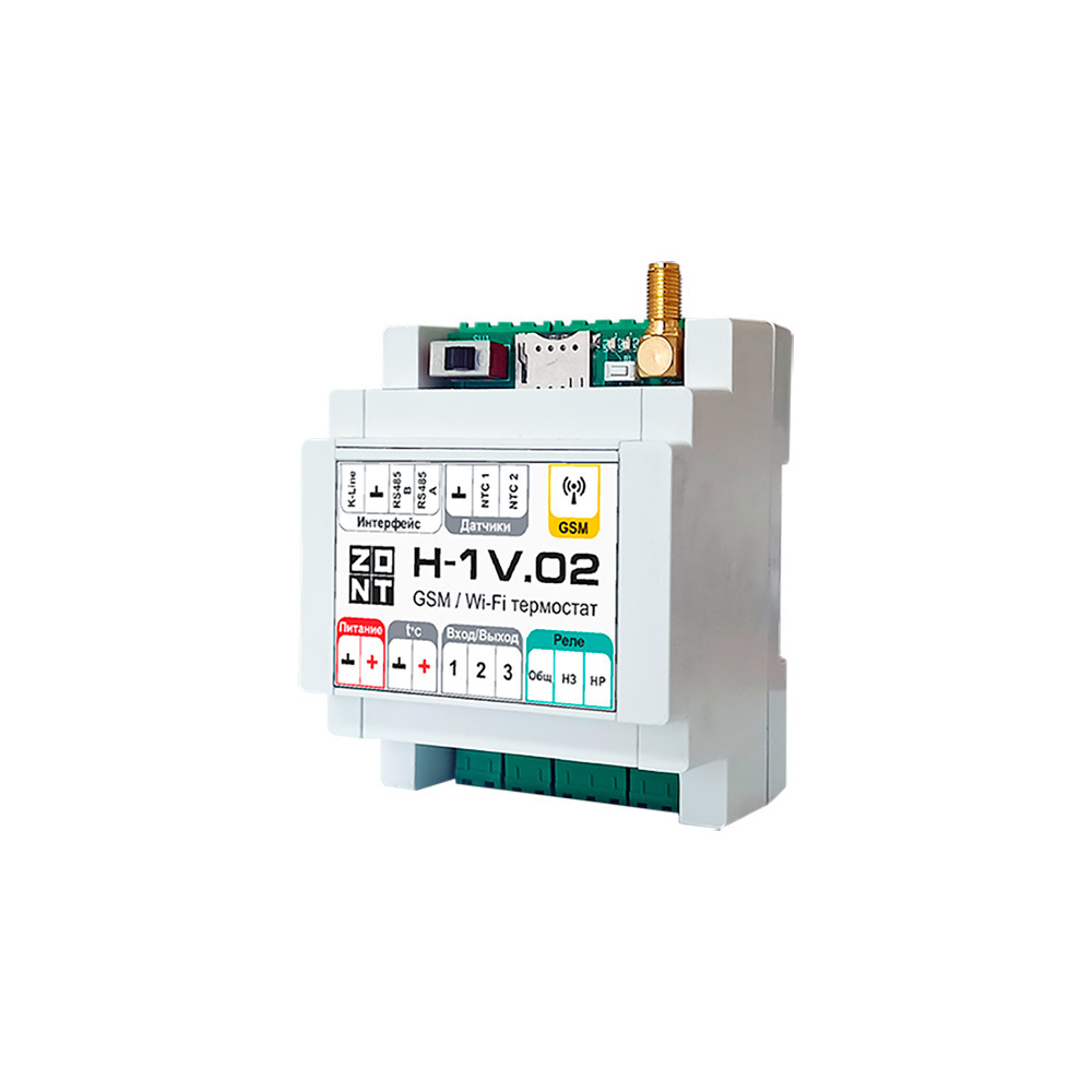 Контроллер Zont H-1V.02 (ML00005454) для отопления и ГВС