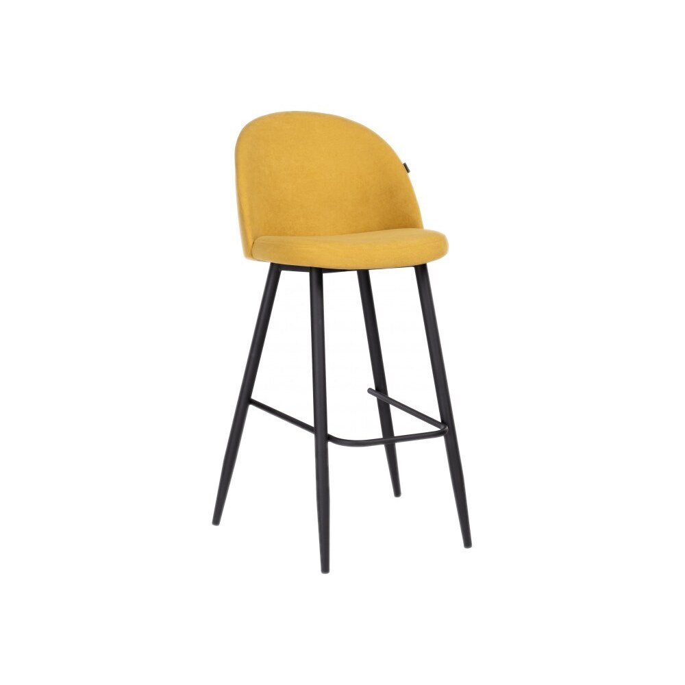 модные барные стулья в скандинавском стиле легкая роскошная домашняя спинка высокий барный стул кухонная мебель ретро для отдыха кафе Стул барный Сондре горчичный (504193)