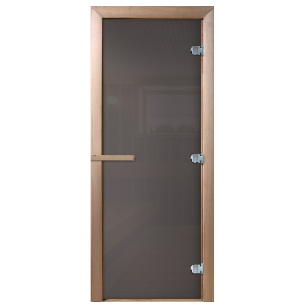 Дверь для бани и сауны стеклянная графит DoorWood Сумерки 690х1890 мм (DW03231) дверь стеклянная бронза 1900х700мм 8мм 3 петли 716 cr хром коробка осина