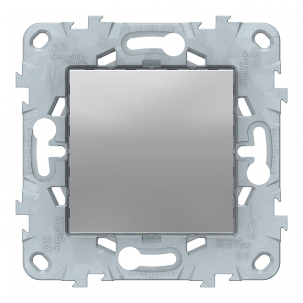 

Заглушка Schneider Electric Unica NEW NU586630 скрытая установка алюминий 45x45 мм