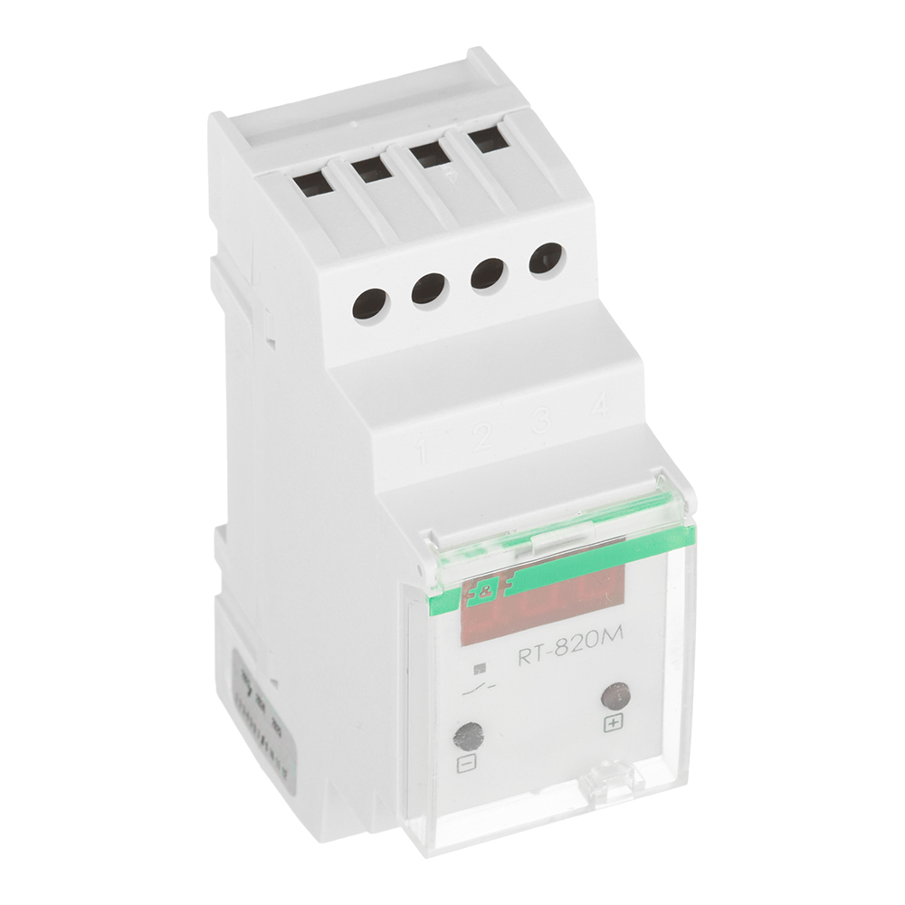Реле контроля температуры модульное F&F RT-820M (EA07.001.007) 230 В 16 А тип AC 7P+N k1ka переключатель контроля температуры 0 60 ℃ для датчика контроллера переключателя электрической духовки