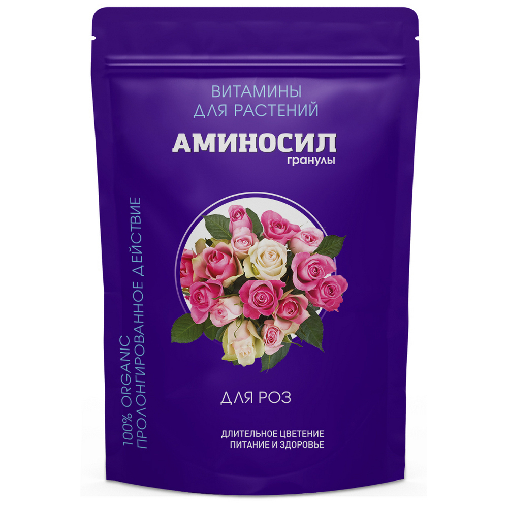 Удобрение для роз гранулированное Витамины Аминосил 300 г удобрение аминосил витамины для роз 700г