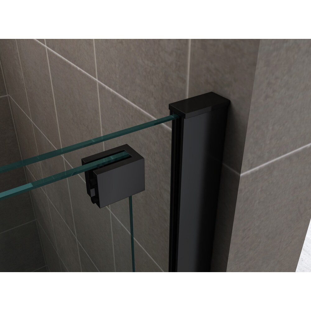 

Душевая перегородка Abber Komfort черная  см стекло прозрачное 8 мм (AG09100B