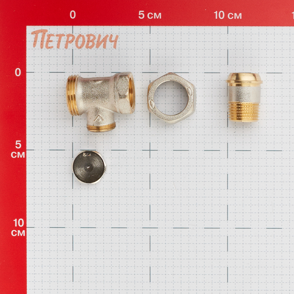 Клапан запорный Тесе 1/2 НР(ш) х 1/2 ВР(г) для радиатора (8740433) Вид№3