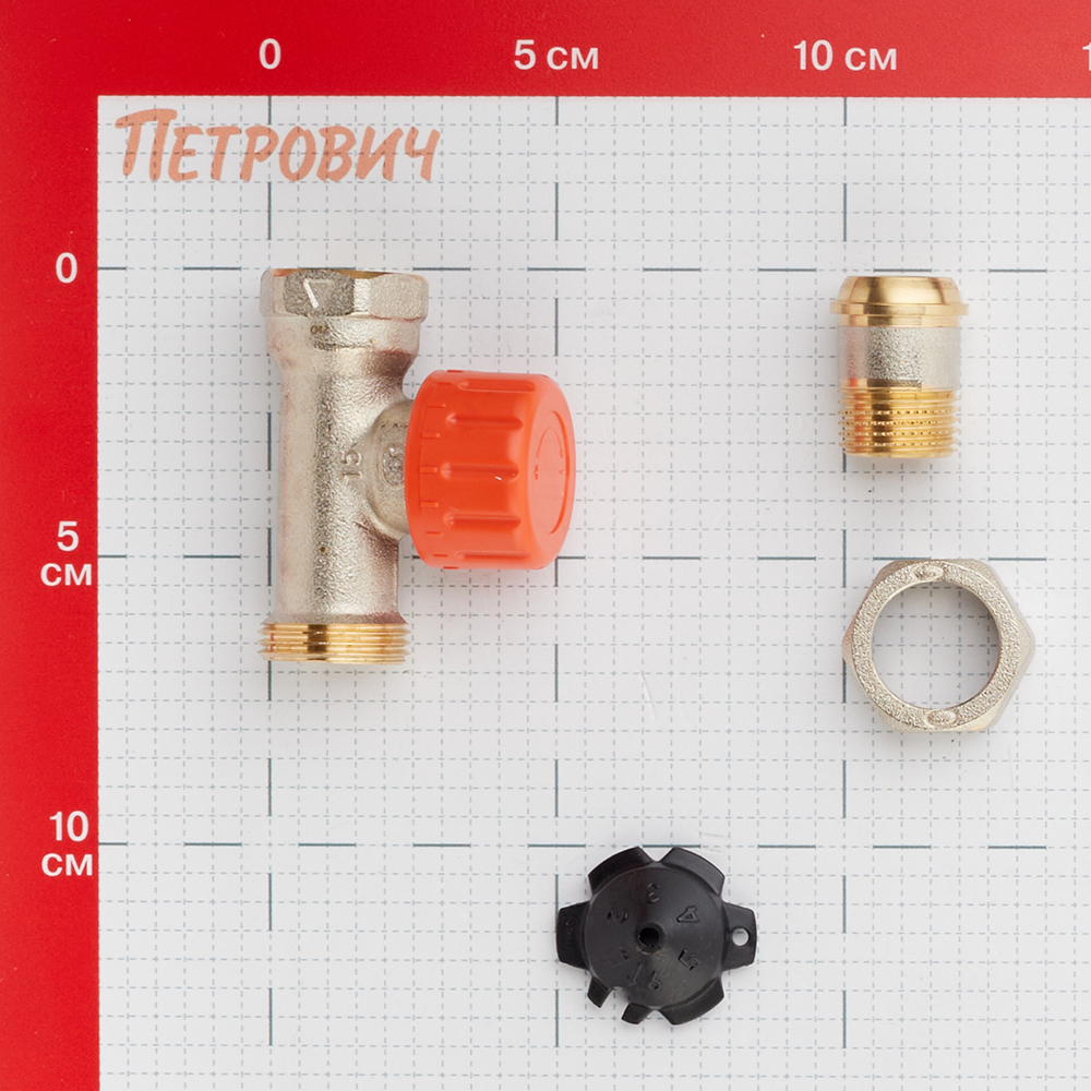 Клапан регулирующий Тесе 1/2 НР(ш) х 1/2 ВР(г) для радиатора (8740431) Вид№3