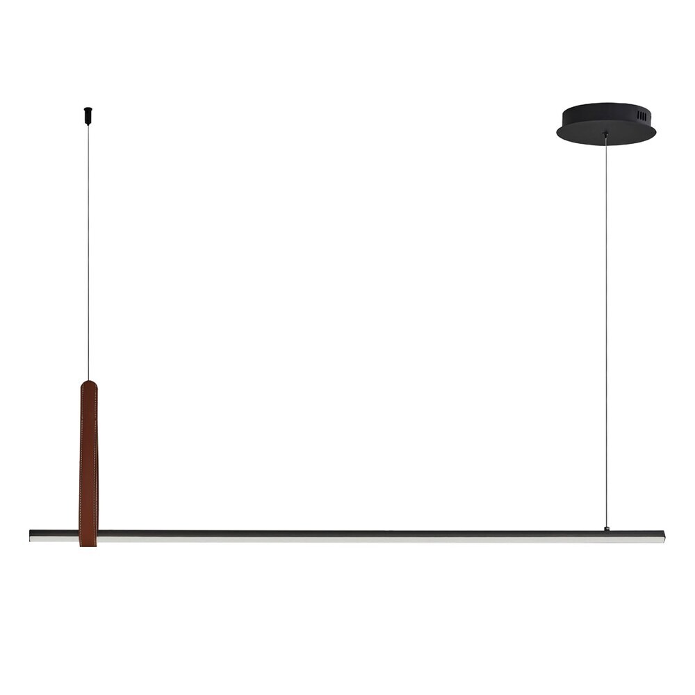 Люстра светодиодная подвесная De Markt Ральф 20 Вт 4000К 7,4 кв.м (675015801) черная минималистичная светодиодная люстра для столовой кухни гостиной спальни подвесная комнатная люстра лампа домашнее освещение о