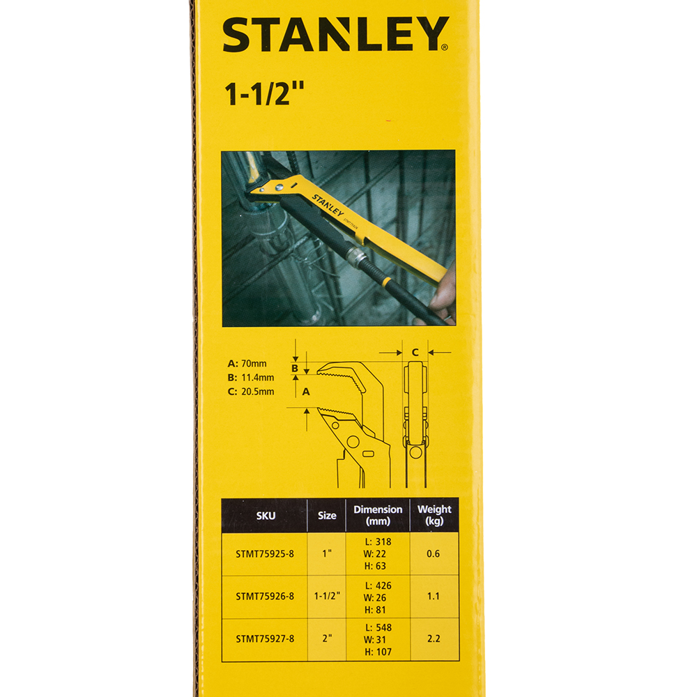 фото Ключ трубный stanley 1-1/2" 90 градусов