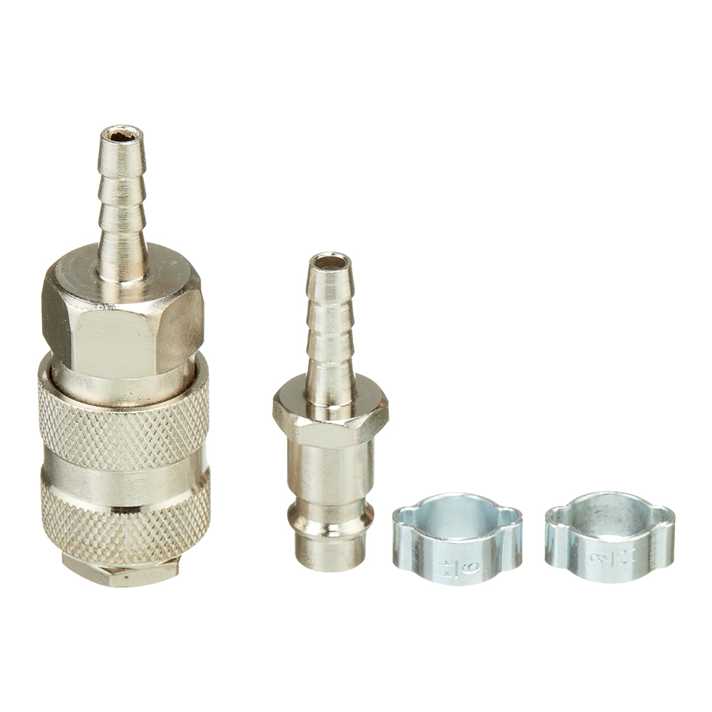 Набор фитингов Fubag для соединения 6 мм с обжимным кольцом (180420 В) муфта fubag 180101 b для соединения 3 8 нр