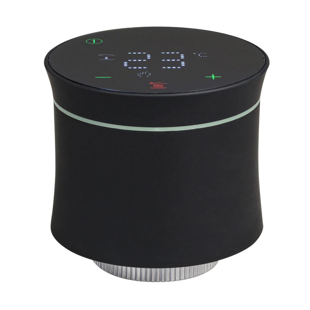 Умная термоголовка для радиатора Zigbee Sibling Smart Home черная шлюз системы контроля протечки sibling 00 00011525