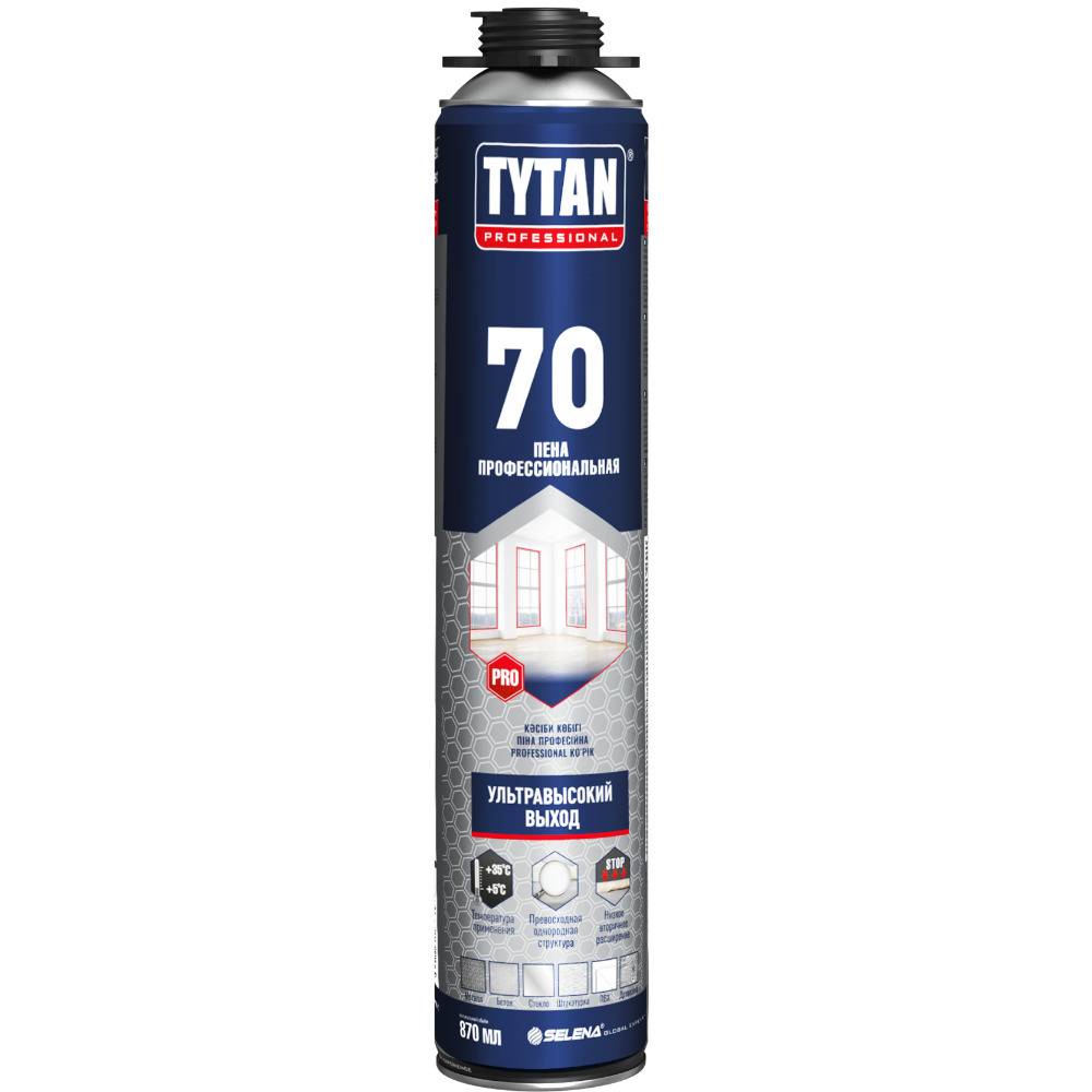 Пена монтажная профессиональная Tytan Professional 70 летняя 870 мл профессиональная монтажная пена tytan euro line 65 летняя 870 мл