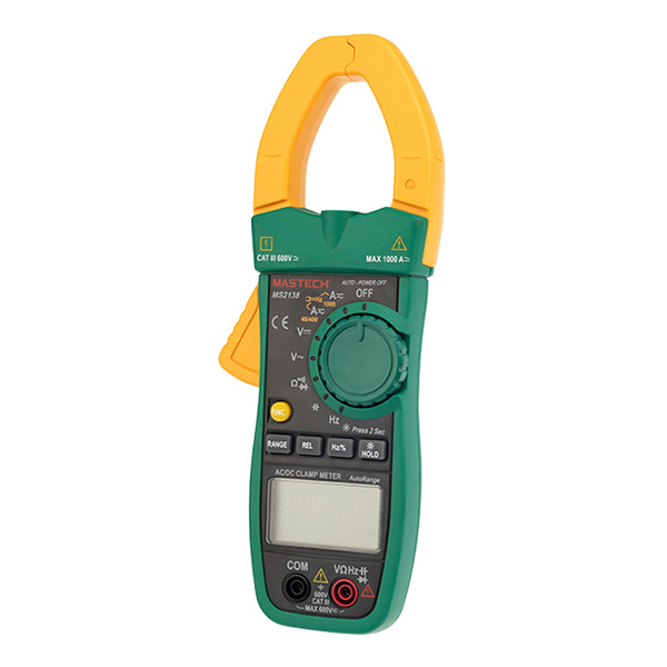 

Клещи токовые Mastech (13-1311) MS2138, Желто-зеленый