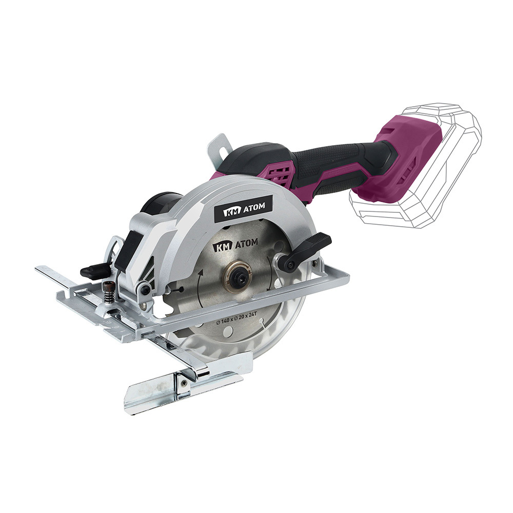 

Пила дисковая аккумуляторная КМ АТОМ 18 В d140 мм без АКБ и ЗУ (СDS-182BL)
