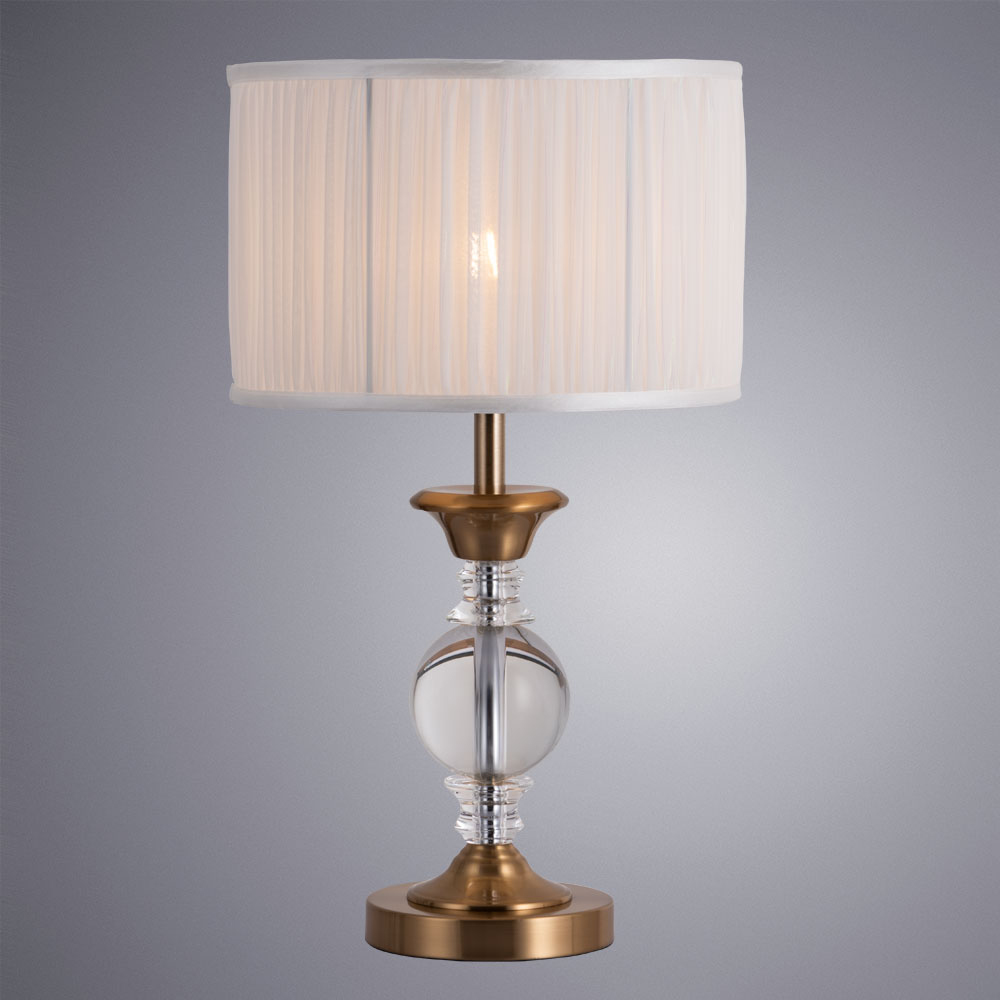 

Лампа настольная декоративная ARTE LAMP BAYMONT (A1670LT-1PB) E27 60 Вт 220 В IP20, Белый