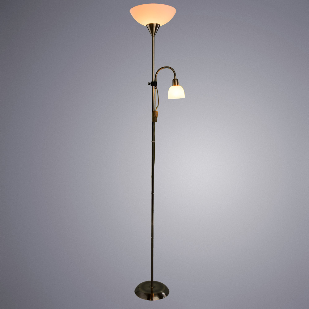 

Торшер ARTE LAMP DUETTO (A9569PN-2AB) E27/E14 60/25 Вт 220 В IP20, Белый