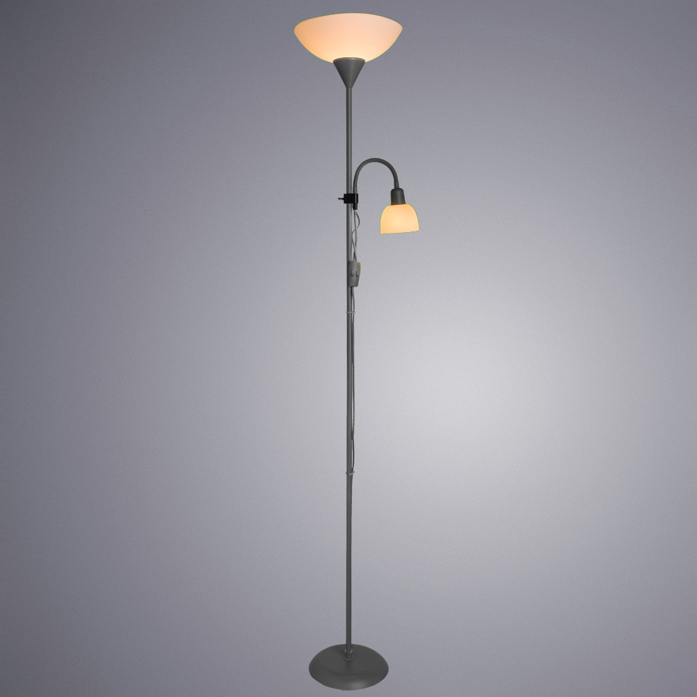 

Торшер ARTE LAMP DUETTO (A9569PN-2SI) E27/E14 60/25 Вт 220 В IP20, Белый