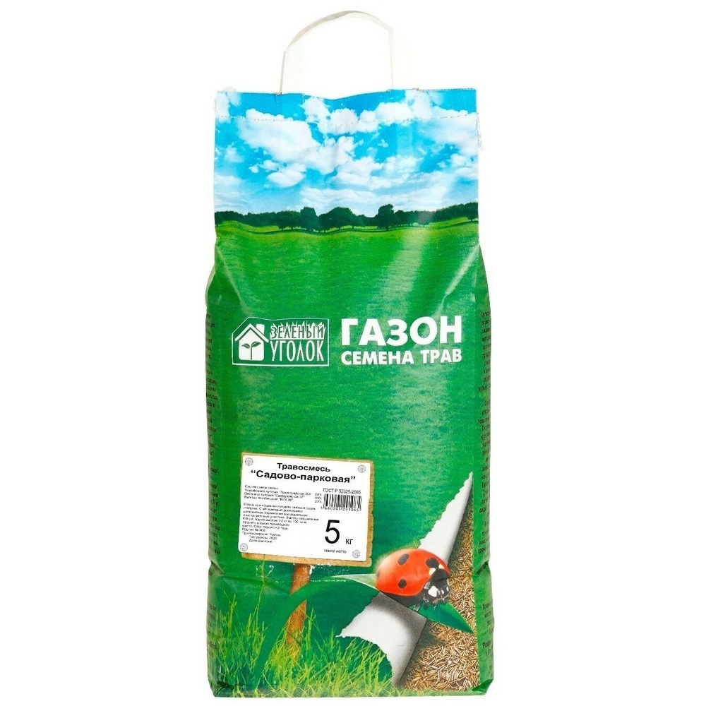 

Семена газонной травы смесь Садово-парковая Зеленый Уголок 5 кг