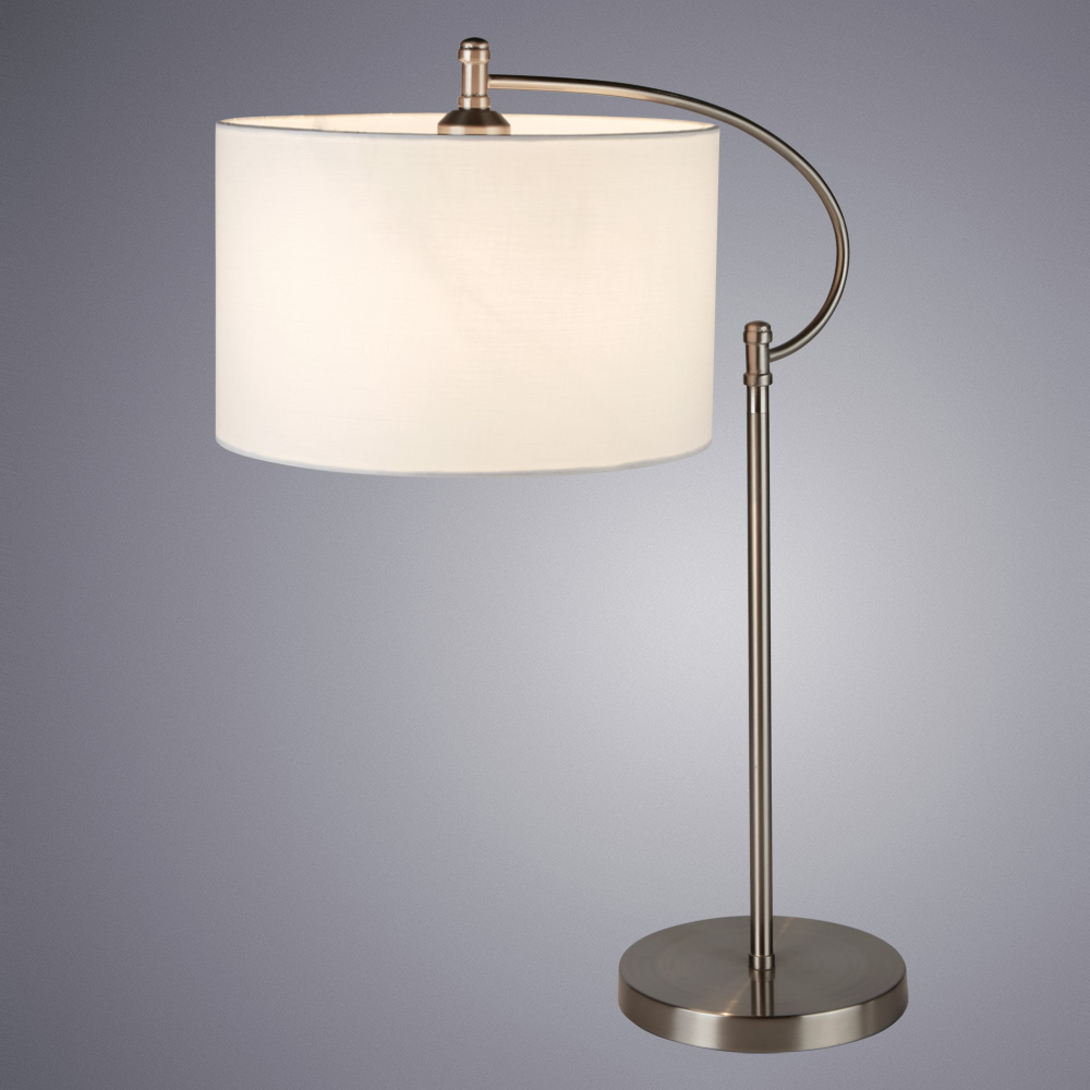 

Лампа настольная декоративная ARTE LAMP ADIGE (A2999LT-1SS) E27 60 Вт 220 В IP20, Белый