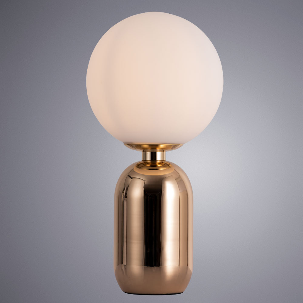 

Лампа настольная декоративная ARTE LAMP BOLLA-SOLA (A3033LT-1GO) E27 25 Вт 220 В IP20, Белый