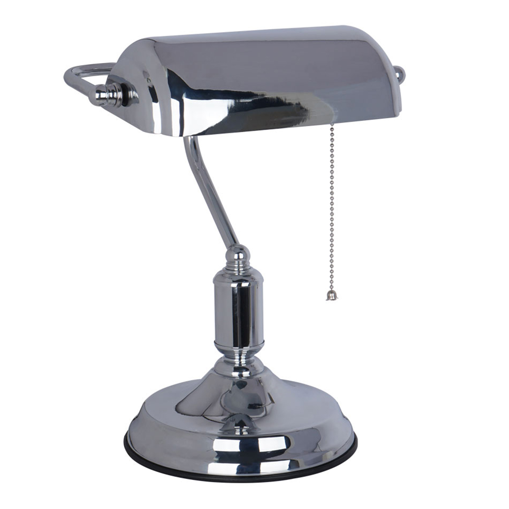 

Лампа настольная ARTE LAMP BANKER (A2494LT-1CC) E27 40 Вт 220 В IP20, Хром