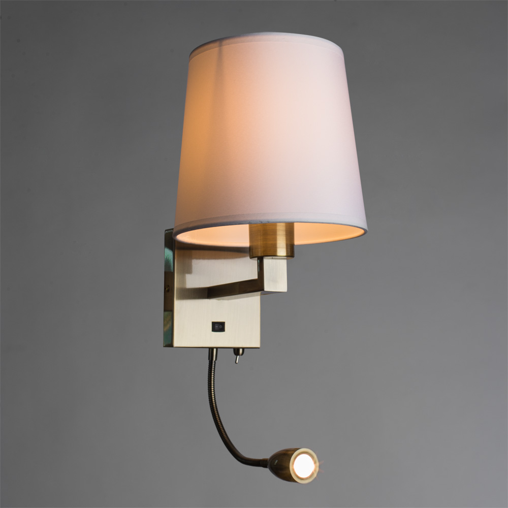 

Бра светодиодное настенное ARTE LAMP HALL (A9246AP-2AB) E27/LED 40/3 Вт 220 В 3000К теплый белый свет IP20