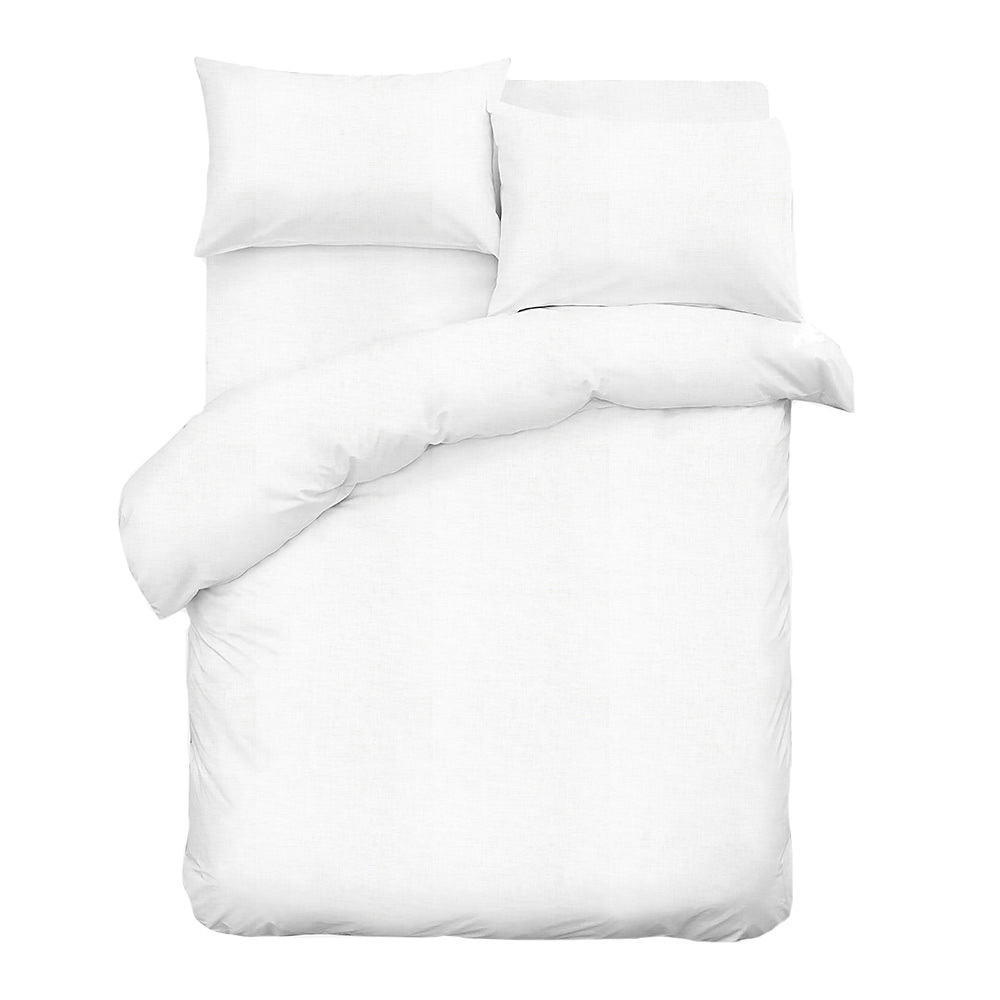фото Комплект постельного белья 1,5-спальный сатин lorikeet solo белый с простыней 180х215 см