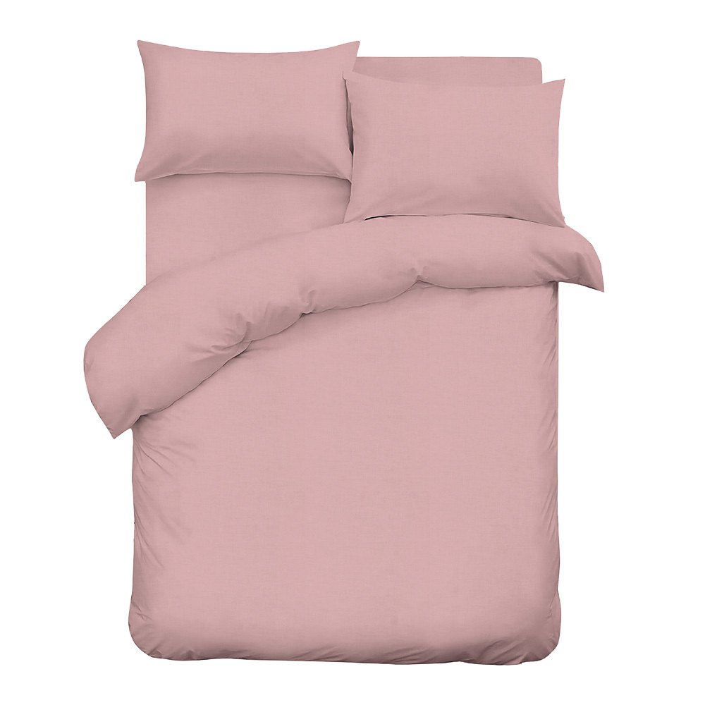 фото Комплект постельного белья 2-спальный сатин lorikeet solo пудровый с простыней 180х215 см