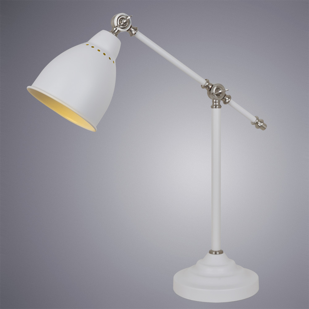

Лампа настольная ARTE LAMP BRACCIO (A2054LT-1WH) E27 60 Вт 220 В IP20, Белый