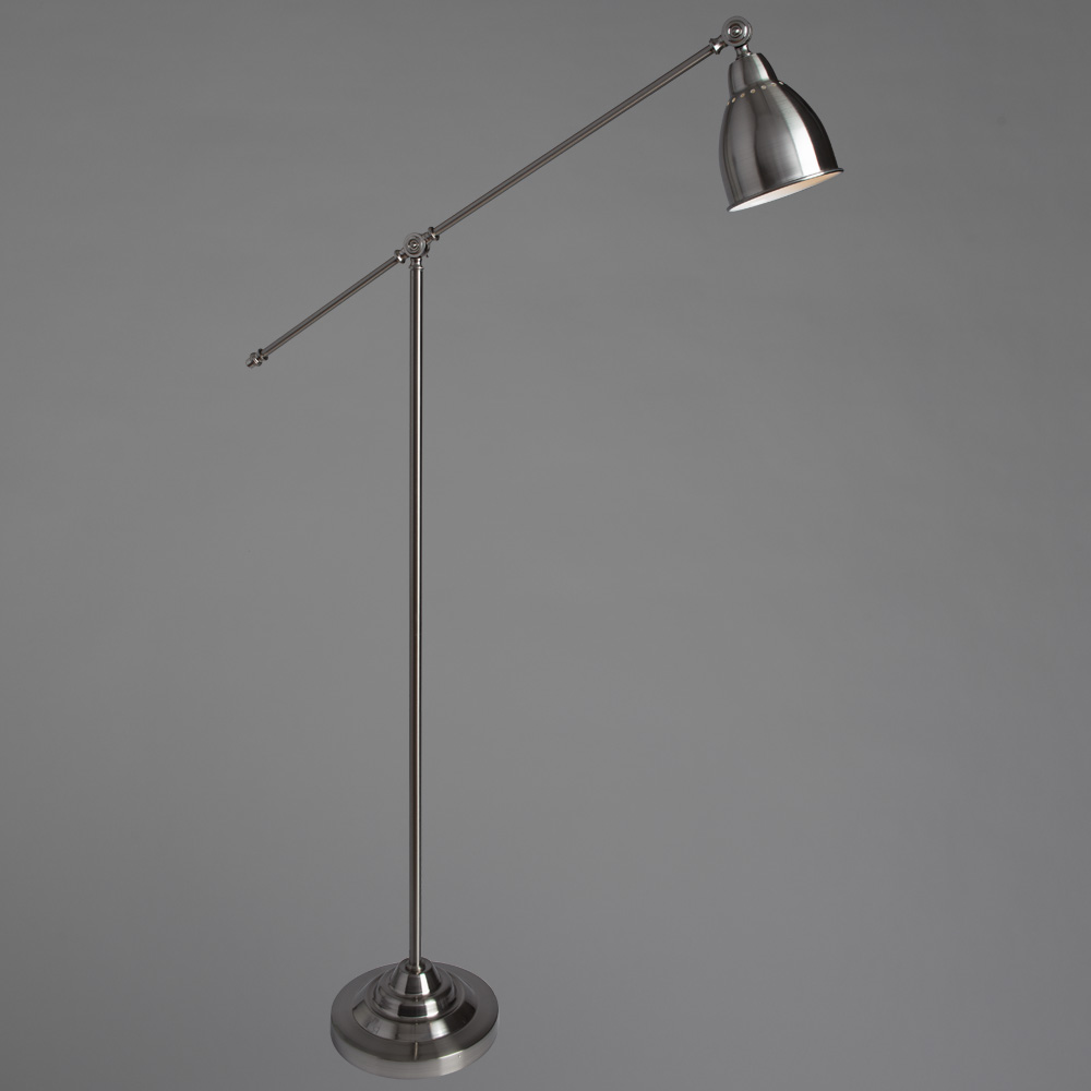 

Торшер ARTE LAMP BRACCIO (A2054PN-1SS) E27 60 Вт 220 В IP20, Матовое серебро