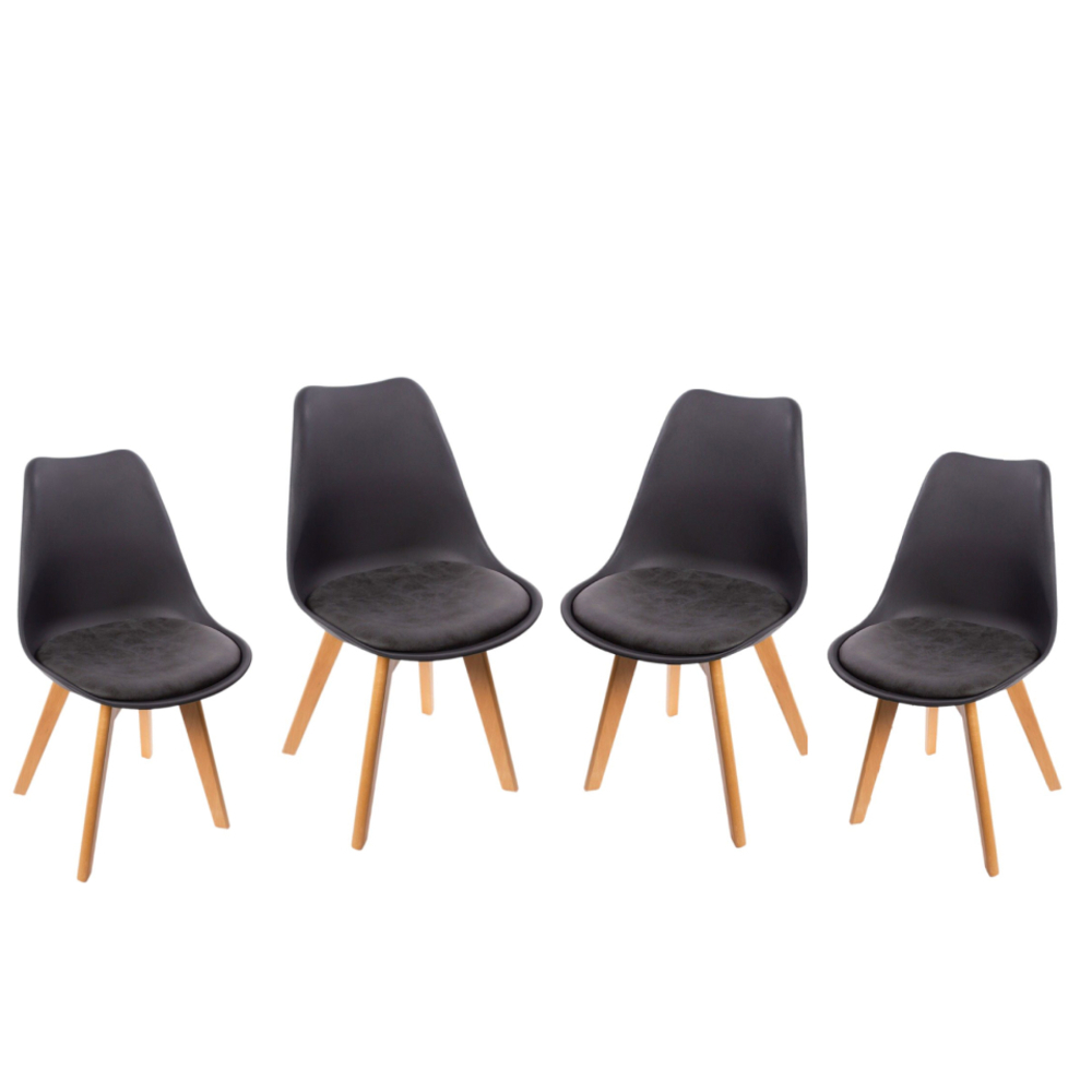 фото Стул eames черный (4 шт.) (fr 0024k) bradex