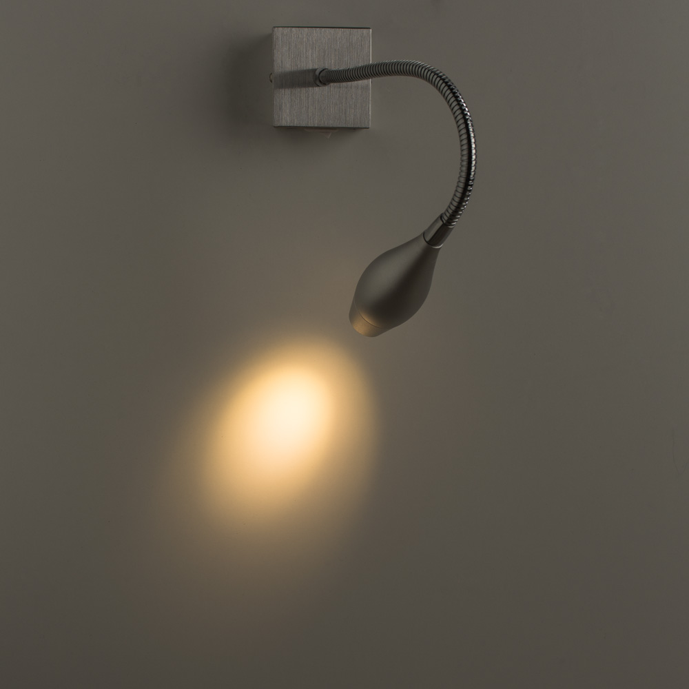 

Бра светодиодное настенное ARTE LAMP SCORCIO (A7003AP-1SS) LED 3 Вт 220 В 3000 К теплый свет IP20, Матовое серебро