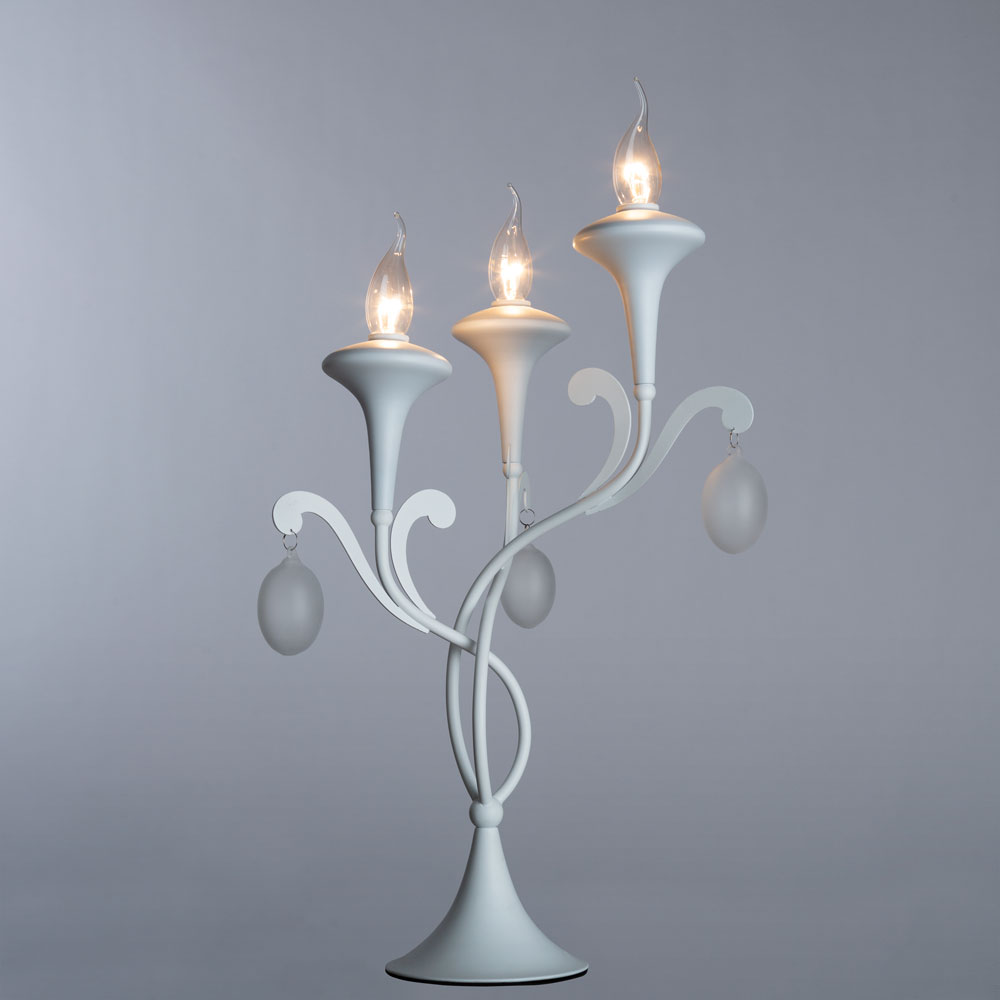 

Лампа настольная декоративная ARTE LAMP MONTMARTRE (A3239LT-3WH) E14 40 Вт 220 В IP20