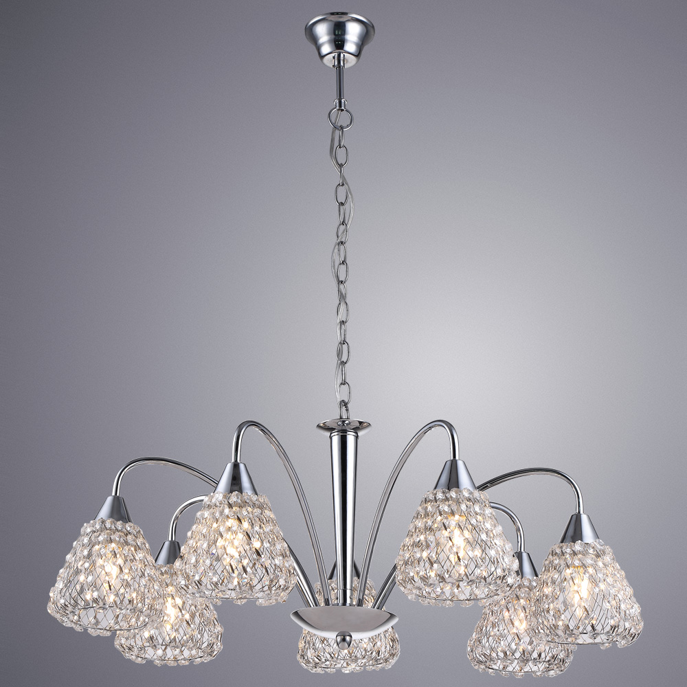 

Люстра подвесная ARTE LAMP ADAMELLO (A9466LM-7CC) E14 40 Вт 220 В IP20, Прозрачный