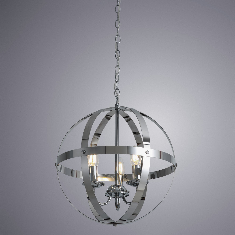 

Люстра подвесная ARTE LAMP BABBU (A1087SP-3CC) E14 40 Вт 220 В IP20, Хром