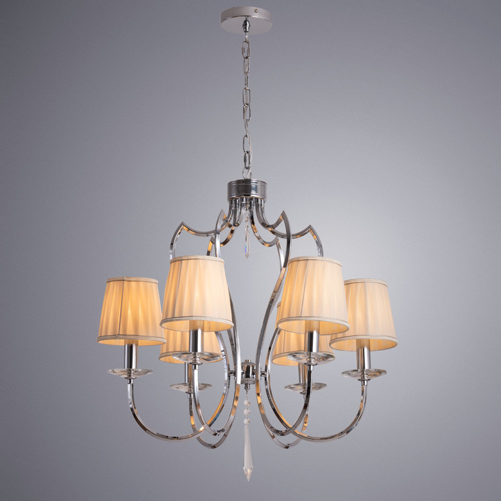 

Люстра подвесная ARTE LAMP ANDREA (A6352LM-6CC) E14 60 Вт 220 В IP20, Кремовый