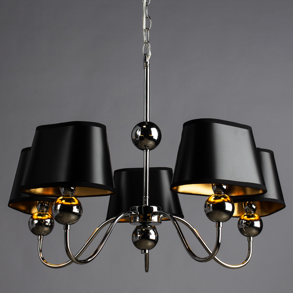 

Люстра подвесная ARTE LAMP TURANDOT (A4011LM-5CC) E14 40 Вт 220 В IP20, Черный