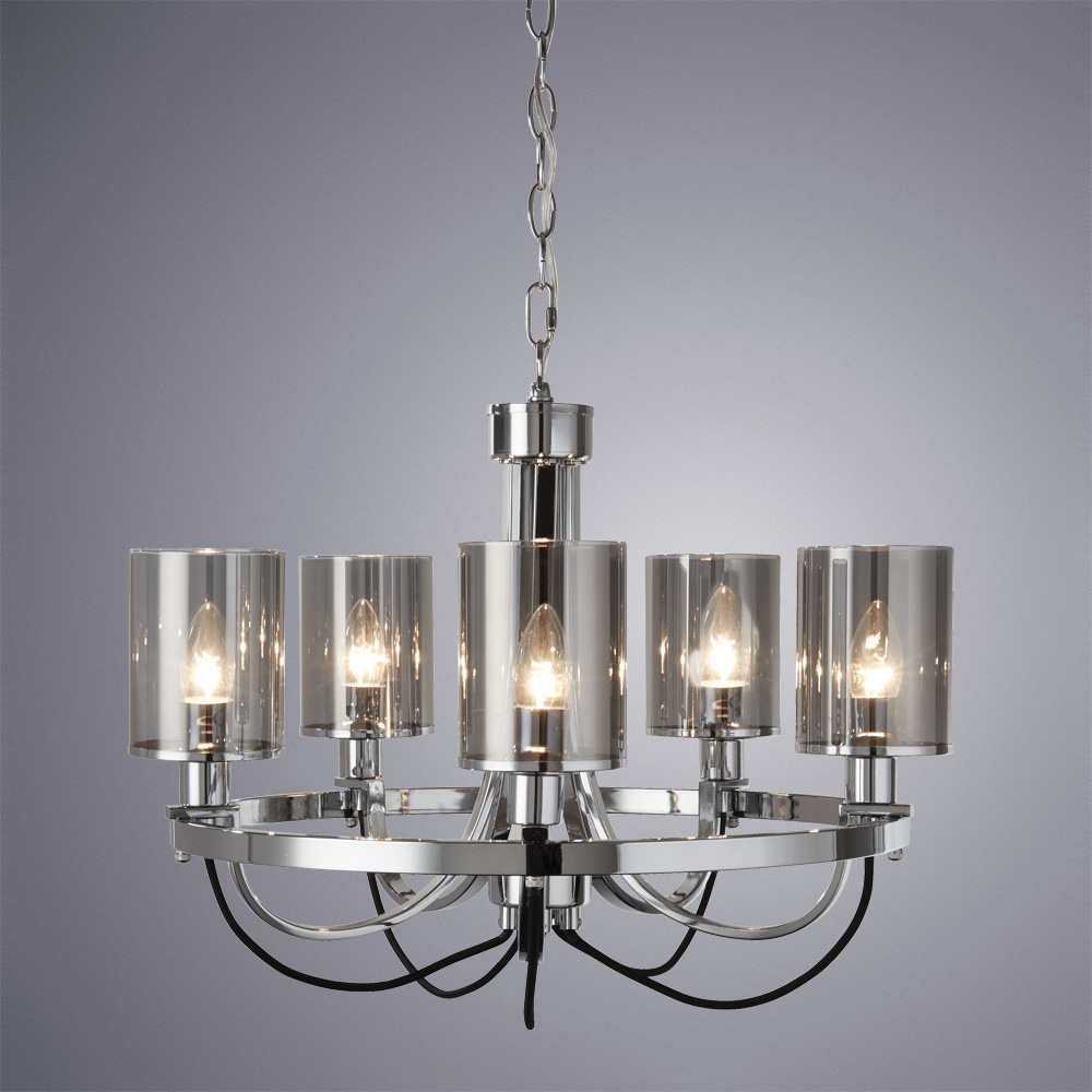

Люстра подвесная ARTE LAMP OMBRA (A2995LM-5CC) E14 40 Вт 220 В IP20, Дымчатый