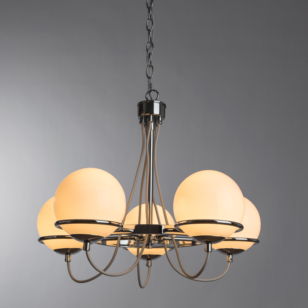 

Люстра подвесная ARTE LAMP BERGAMO (A2990LM-5CC) E14 40 Вт 220 В IP20, Белый