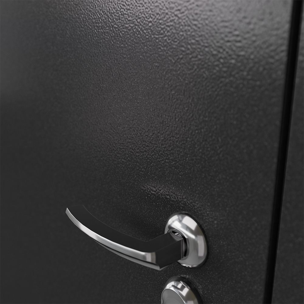 

Дверь входная с терморазрывом Mastino Марлин левая букле антрацит - дуб белый скандинавский с зеркалом 880х2050 мм