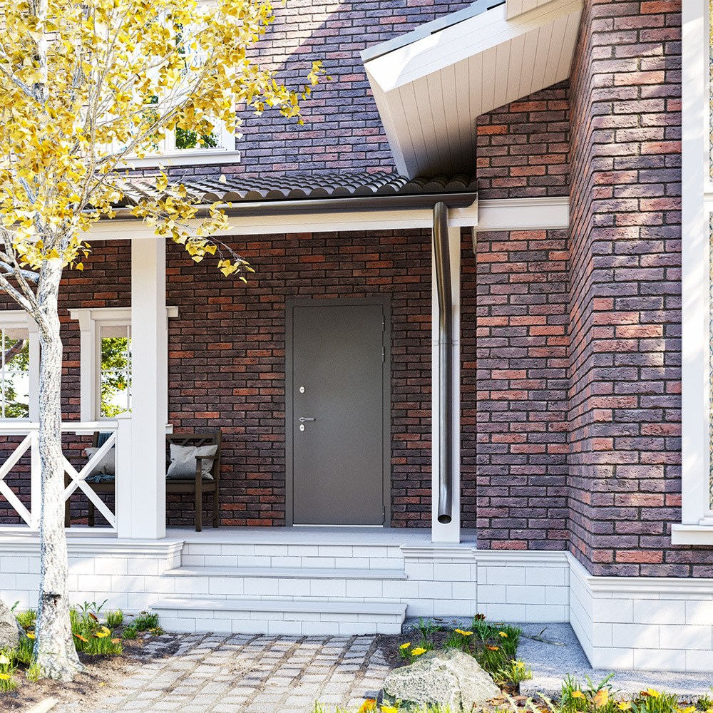 

Дверь входная с терморазрывом Mastino Дамир правая букле антрацит - бетон серый 960х2050 мм