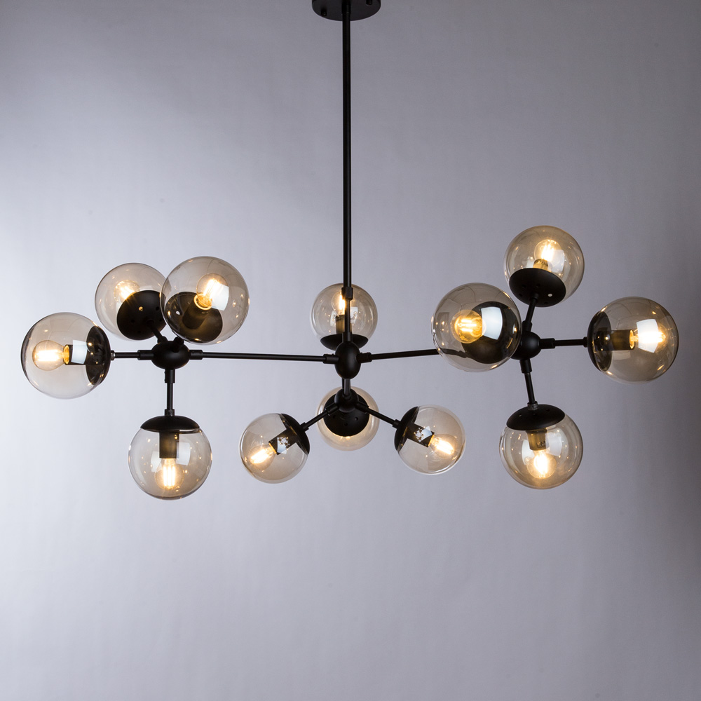 

Люстра подвесная ARTE LAMP BOLLA (A1664SP-12BK) E14 60 Вт 220 В IP20, Янтарный