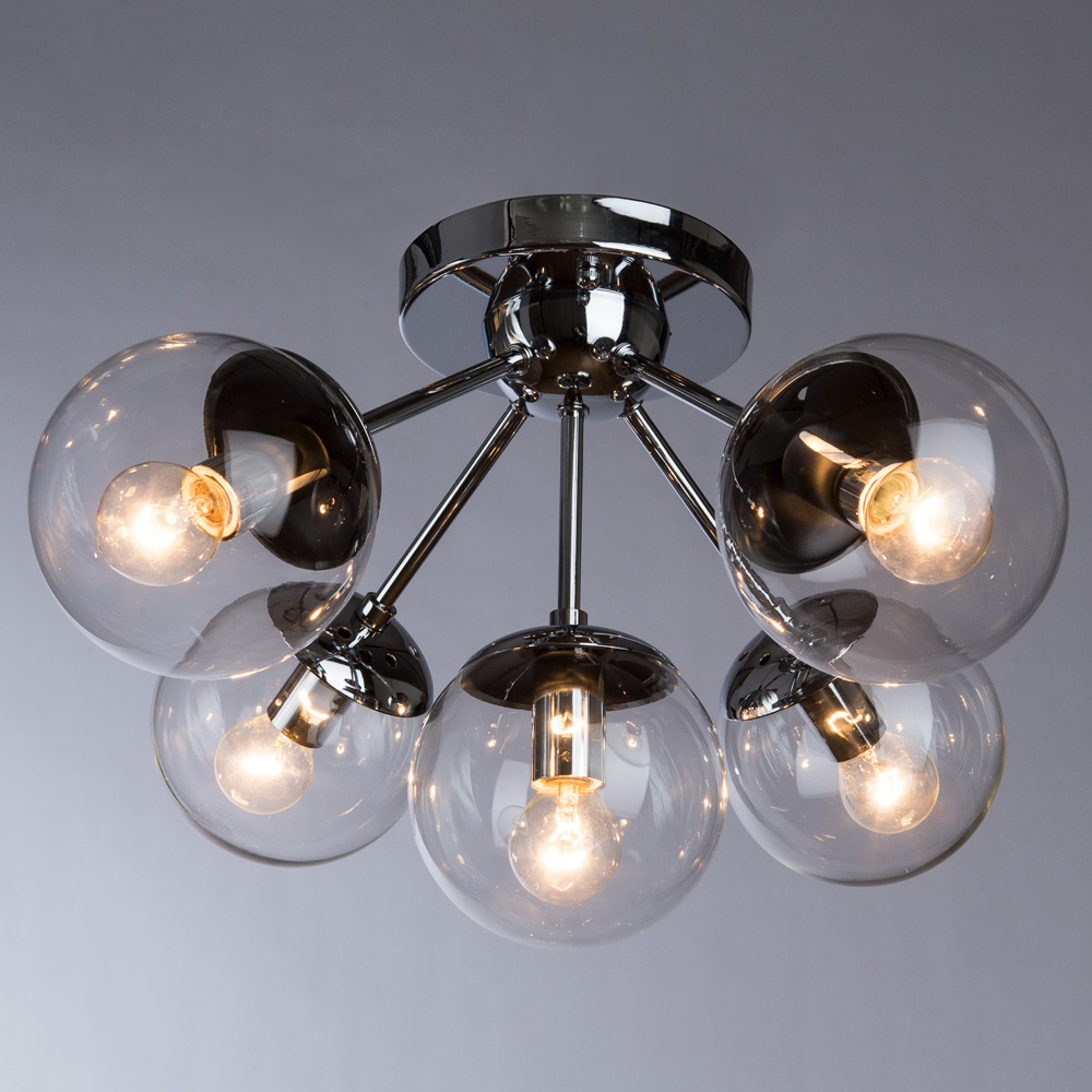 

Люстра подвесная ARTE LAMP BOLLA (A1664PL-5CC) E14 60 Вт 220 В IP20, Прозрачный