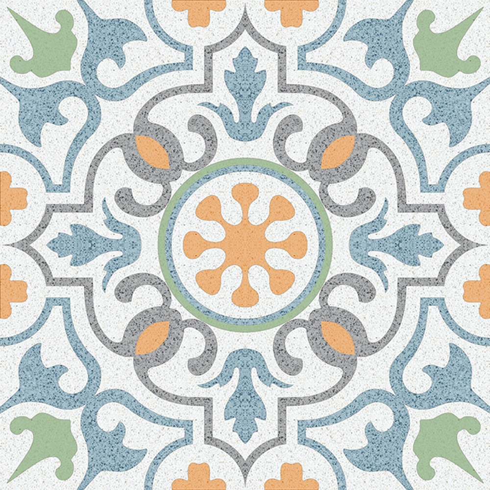 фото Керамогранит progres monsaraz многоцветный декор 450x450x8 мм (6 шт.=1,215 кв.м)